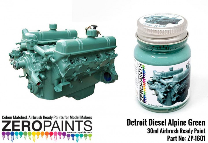 Boxart Detroit Diesel Alpine Green  Zero Paints