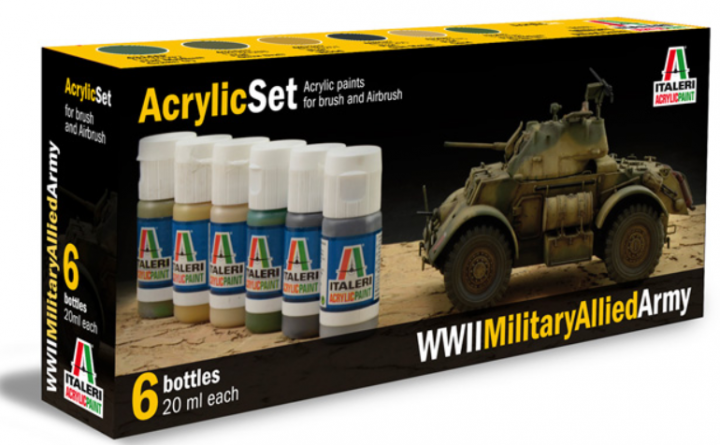 Boxart WWII Military Allied Army  Italeri Acrylic Paint