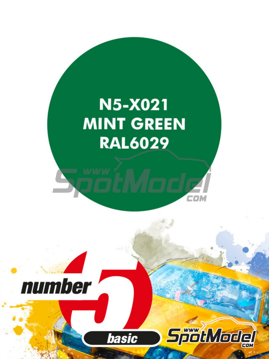Boxart Mint Green RAL 6029  Number Five