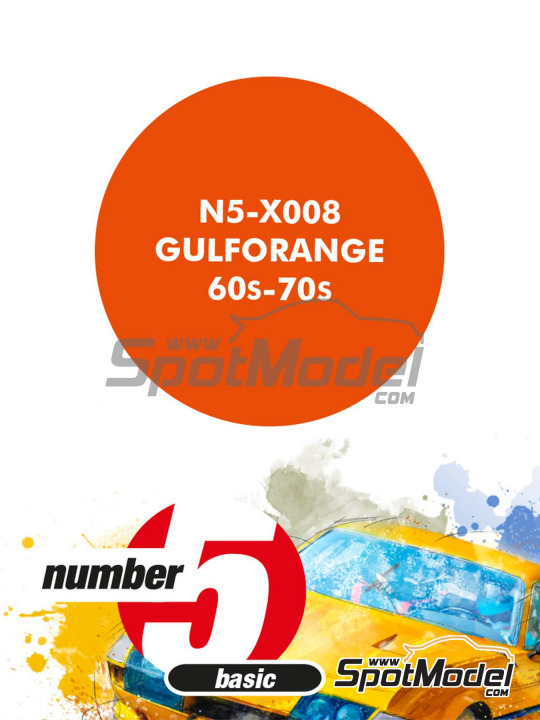 Boxart Gulforange 60s-70s  Number Five