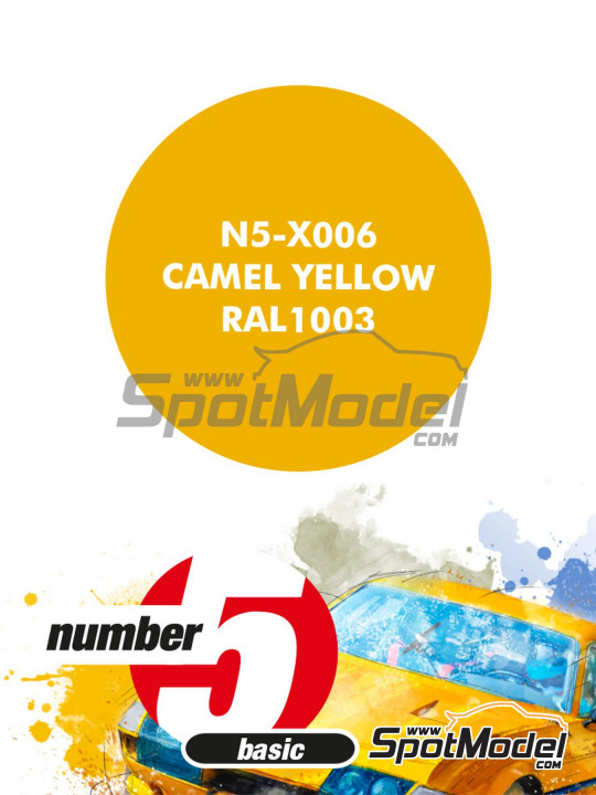 Boxart Camel Yellow RAL 1003  Number Five