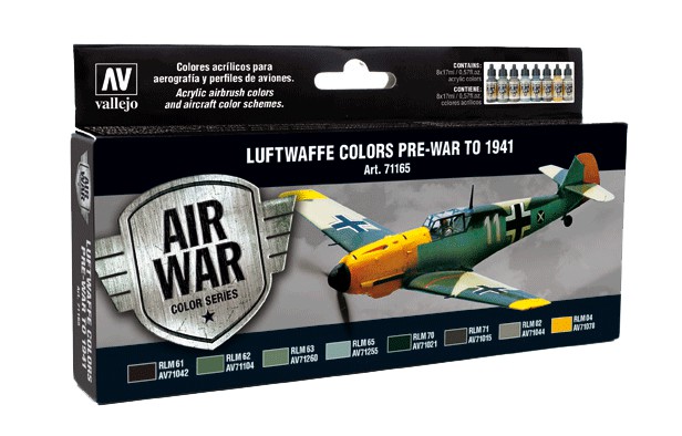 Boxart Luftwaffe colors Pre-war to 1941 71.165 Vallejo Model Air