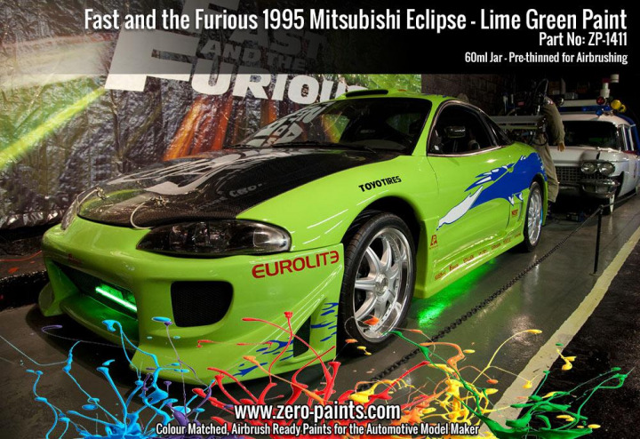 Boxart Lime Green - The Fast and The Furious - Mitsubishi Eclipse  Zero Paints