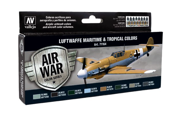 Boxart Luftwaffe Maritime and Tropical colors 71.164 Vallejo Model Air