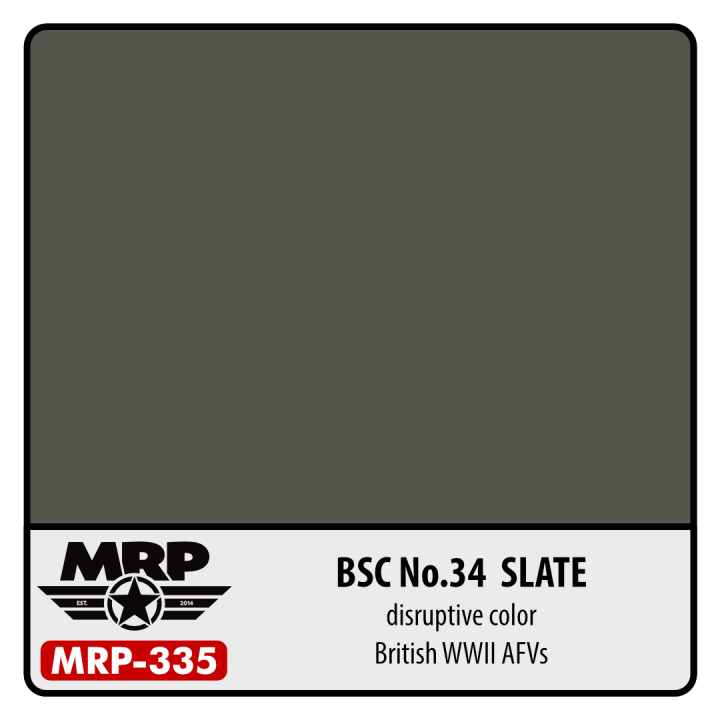 Boxart BSC No.34  Slate (British WW2 AFV) (Disruptive Colour)  MR.Paint