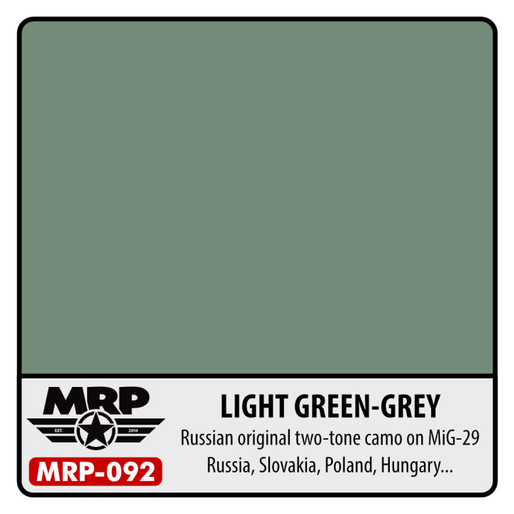 Boxart Light Green Grey (Mig-29 two tone camo)  MR.Paint