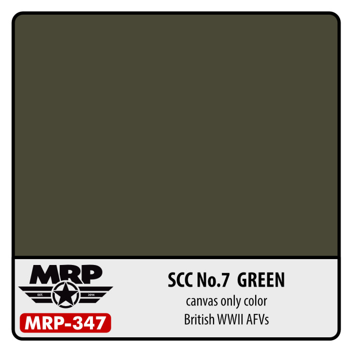 Boxart SCC No.7 Green (British WWII AFV) (Canvas only Colour)  MR.Paint