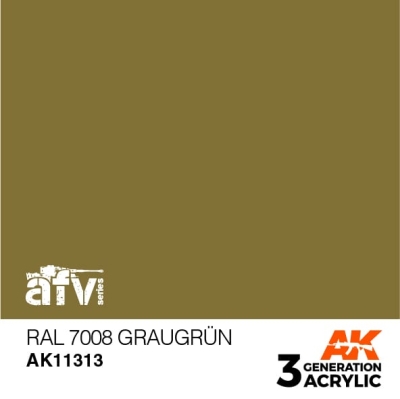 Boxart RAL 7008 Graugrün  AK 3rd Generation - AFV
