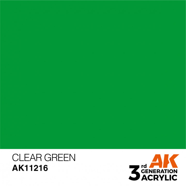 Boxart Clear Green - Standard  AK 3rd Generation - General