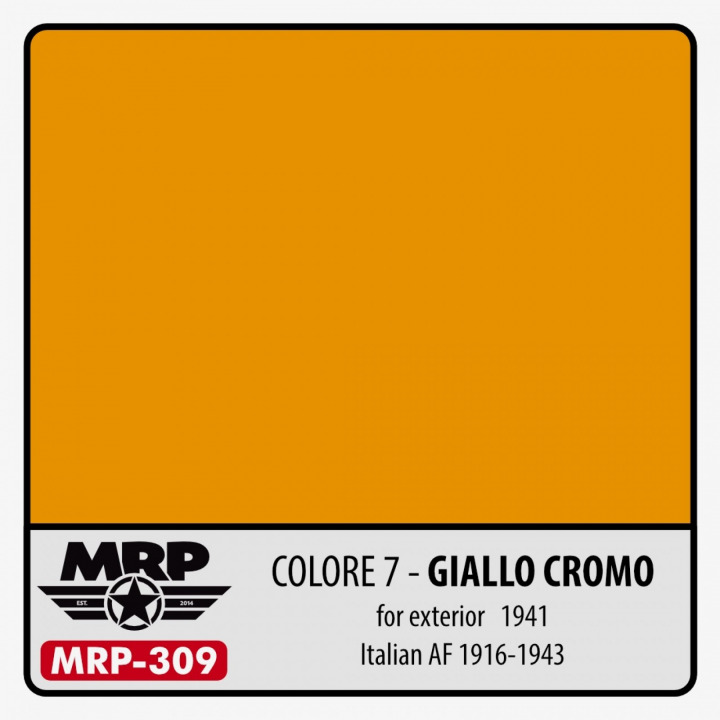 Boxart Colore 7 – Giallo Cromo (for exterior) – 1941 (Italian AF)  MR.Paint