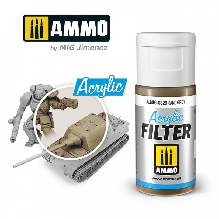 Boxart ACRYLIC FILTER Sand Grey  Ammo by Mig Jimenez