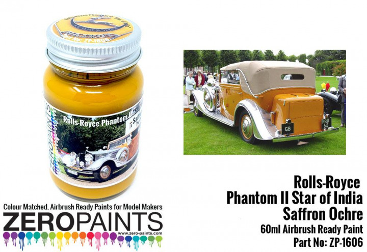 Boxart Rolls Royce Phantom II Star of India Saffron Ochre  Zero Paints