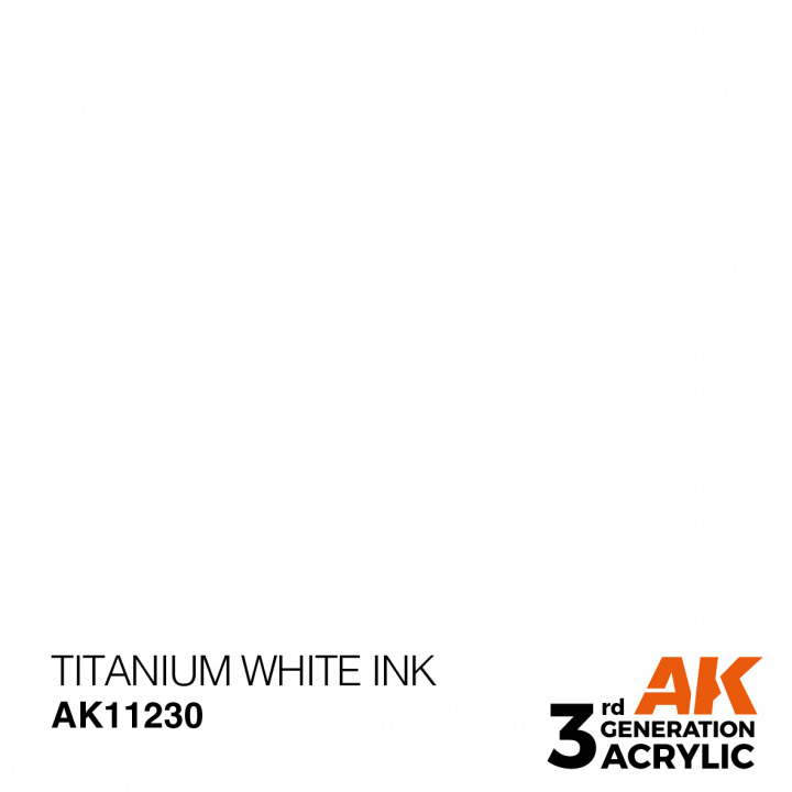 Boxart Titanium White - Ink  AK 3rd Generation - General