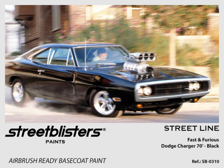Boxart Dodge Charger '70 Fast & Furious Black  StreetBlisters Paints