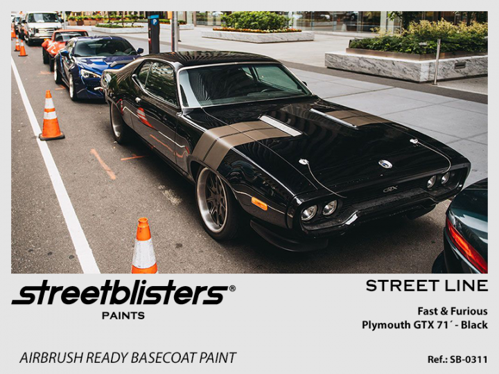 Boxart Plymouth GTX '71 Fast & Furious Black  StreetBlisters Paints
