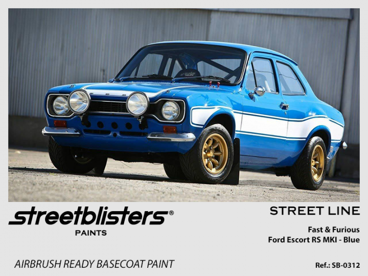 Boxart Ford Escort Mk I Fast & Furious Blue  StreetBlisters Paints