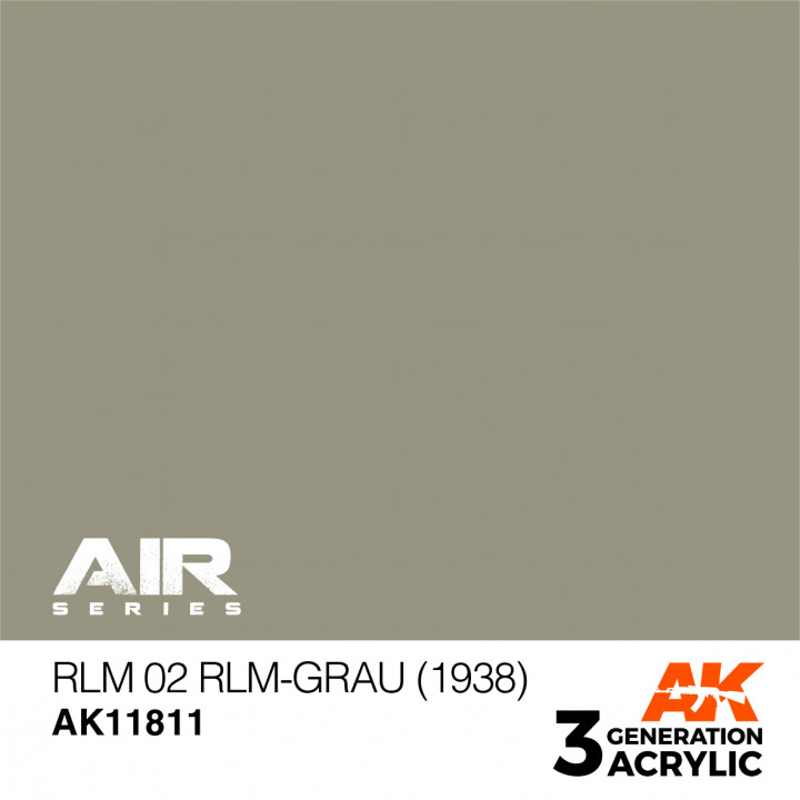 Boxart RLM 02 RLM-Grau (1938)  AK 3rd Generation - Air