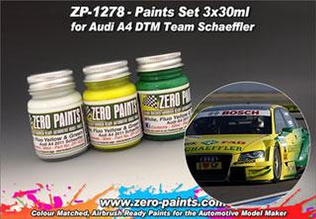 Boxart Audi A4 DTM Team Schaeffler paint set  Zero Paints