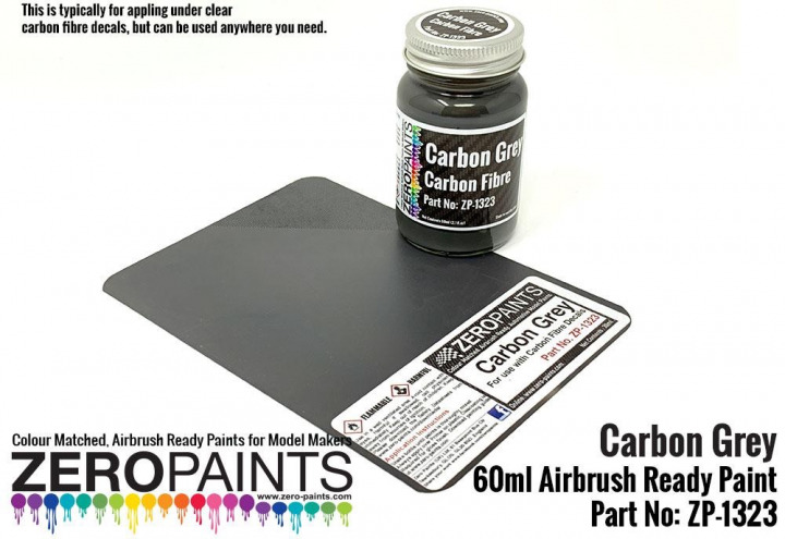 Boxart Carbon Grey (use w/ Scale Motor Sports carbon fibre decals) ZP-1323 Zero Paints