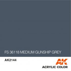 Boxart MEDIUM GUNSHIP GREY FS 36118 AK 2144 AK Interactive Air Series