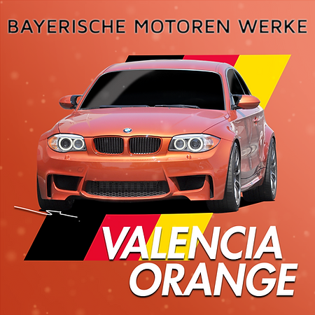Boxart BMW Valencia Orange  Splash Paints