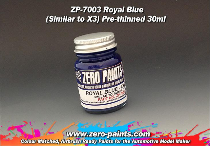 Boxart Royal Blue - Similar to Tamiya X3  Zero Paints