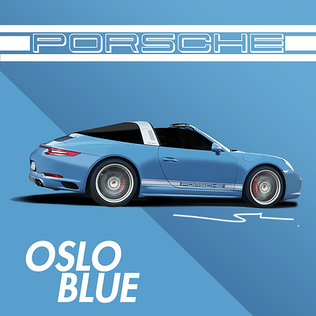 Boxart Porsche Oslo Blue  Splash Paints