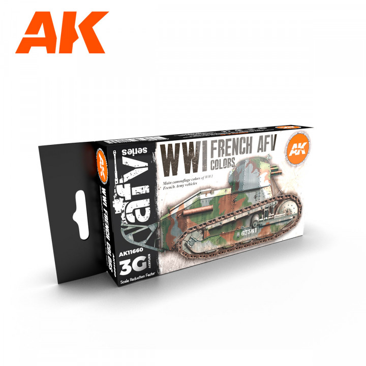 Boxart WWI French Colors  AK 3rd Generation - AFV