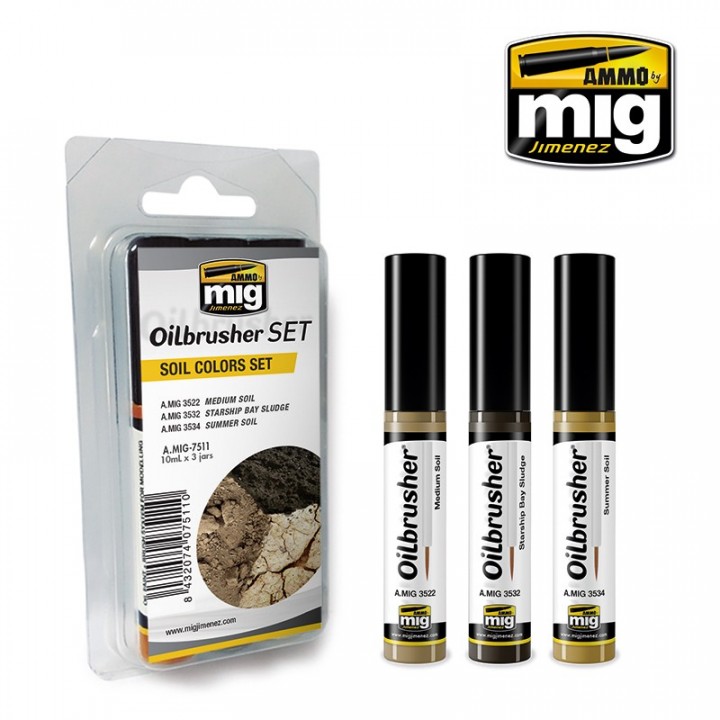 Boxart Oilbrusher - Soil Colors Set  Ammo by Mig Jimenez