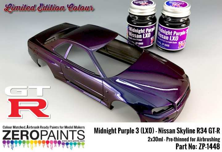 Boxart Midnight Purple 3 - LX0 Nissan GT-R R34  Zero Paints