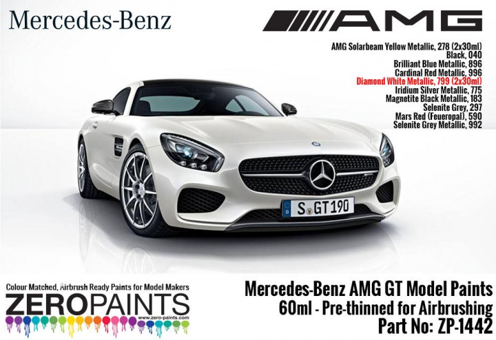 Boxart Mercedes-AMG GT Diamond White Metallic (799)  Zero Paints