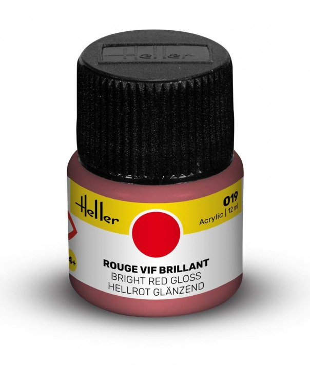 Boxart Rouge vif brilliant (Gloss Bright Red) 9019 Heller Acrylic