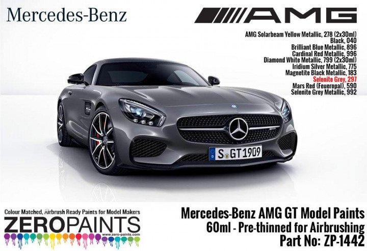 Boxart Mercedes-AMG GT Selenite Grey (297)  Zero Paints