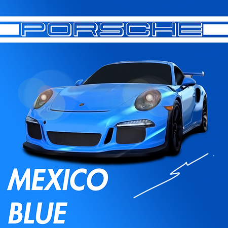 Boxart Porsche Mexico Blue  Splash Paints