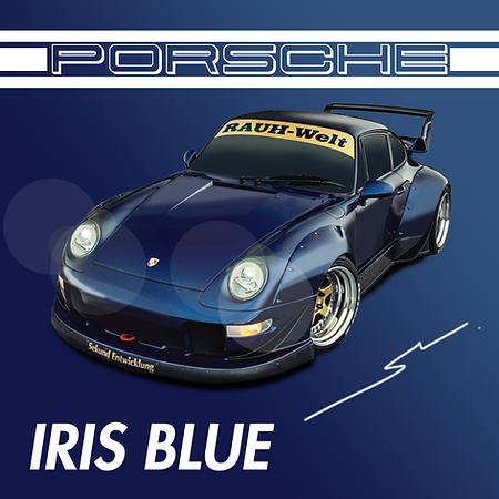 Boxart Porsche Iris Blue  Splash Paints