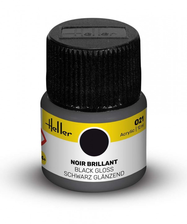 Boxart Noir brilliant (Gloss Black) 9021 Heller Acrylic