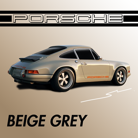 Boxart Porsche Beige Grey  Splash Paints