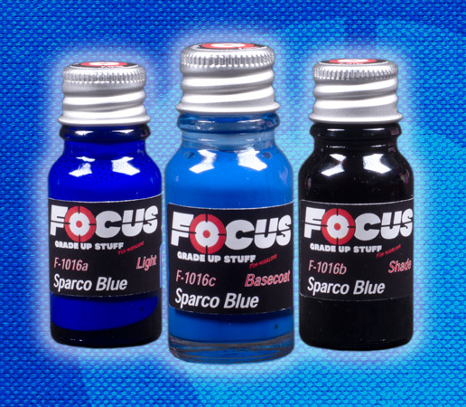 Boxart Sparco Blue Fabric  Focus for Modelers