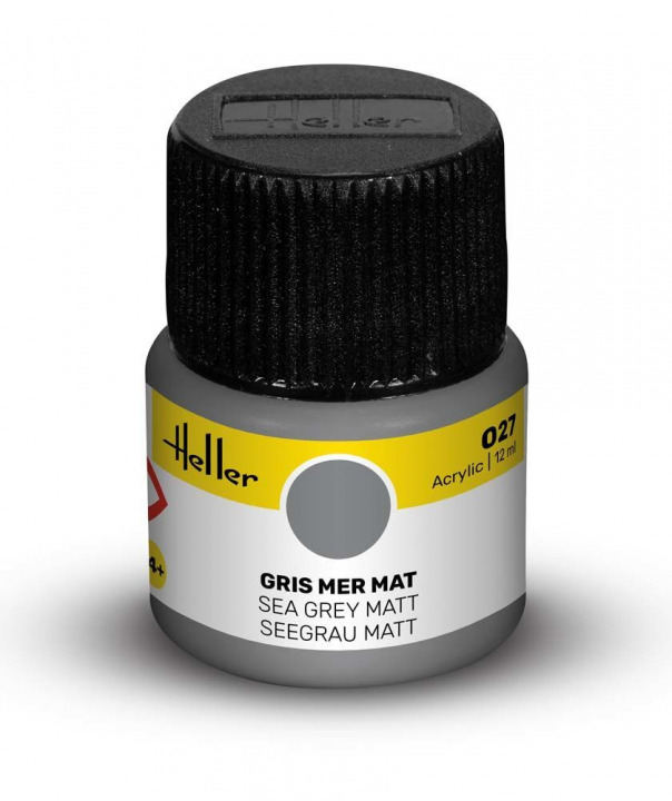 Boxart Gris mer mat (Matt Sea Grey) 9027 Heller Acrylic