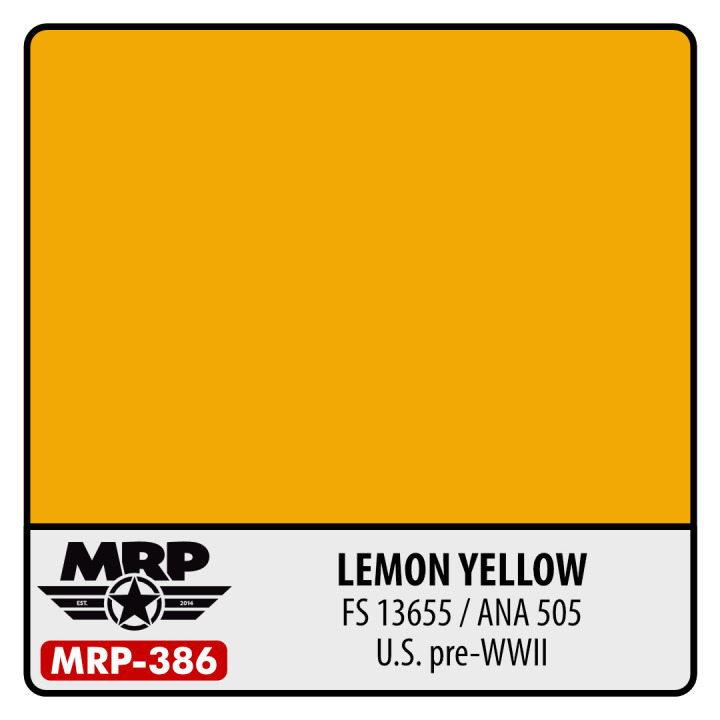 Boxart Lemon Yellow (FS13655 / ANA505) - US pre-WWII  MR.Paint