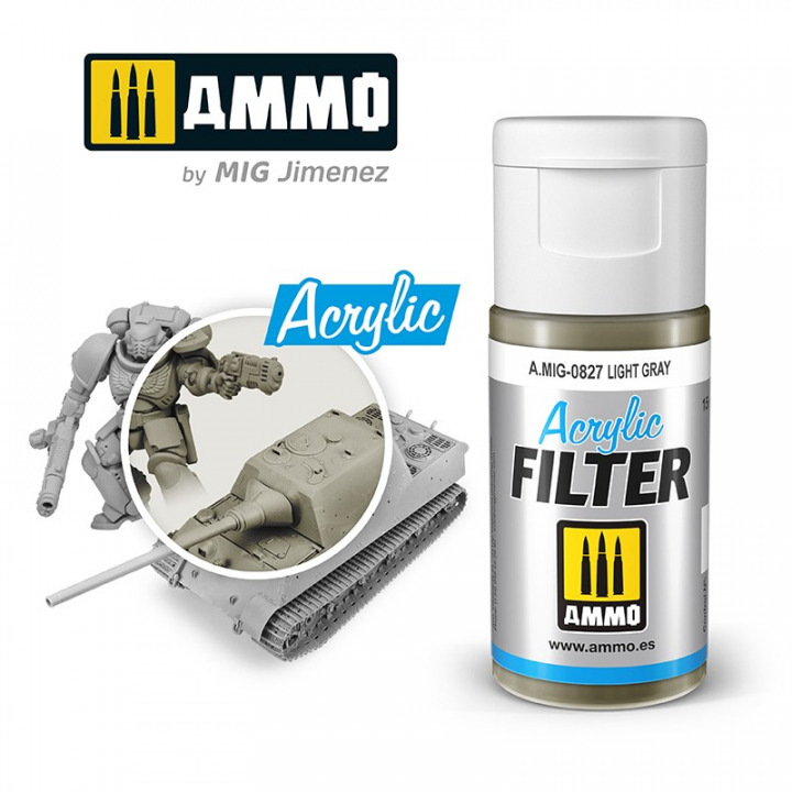 Boxart ACRYLIC FILTER Light Gray  Ammo by Mig Jimenez