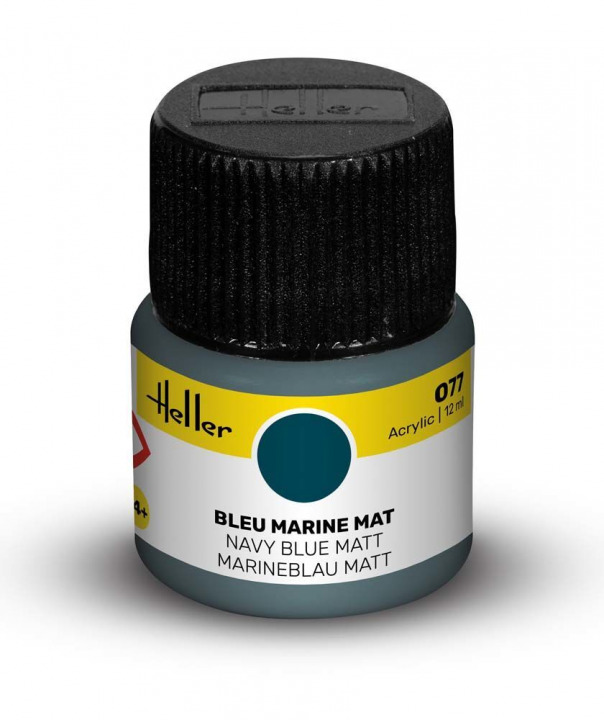 Boxart Bleu marine mat (Matt Navy Blue) 9077 Heller Acrylic