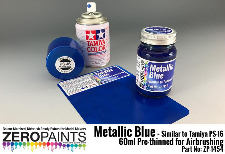 Boxart Metallic Blue - Similar to Tamiya PS16  Zero Paints