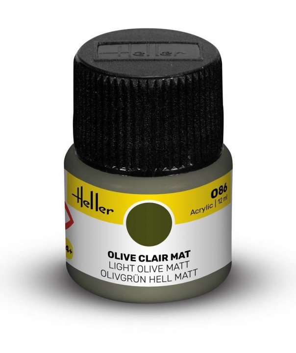Boxart Olive clair mat (Matt Light Olive) 9086 Heller Acrylic