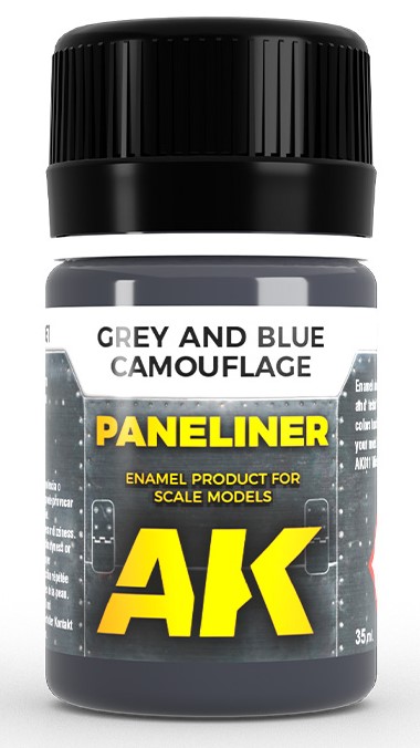 Boxart Paneliner - Grey and Blue Camouflage  AK Interactive