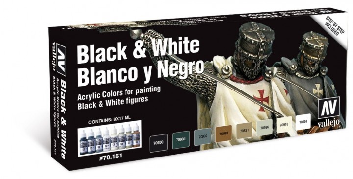 Boxart Black & White 70.151 Vallejo Model Color