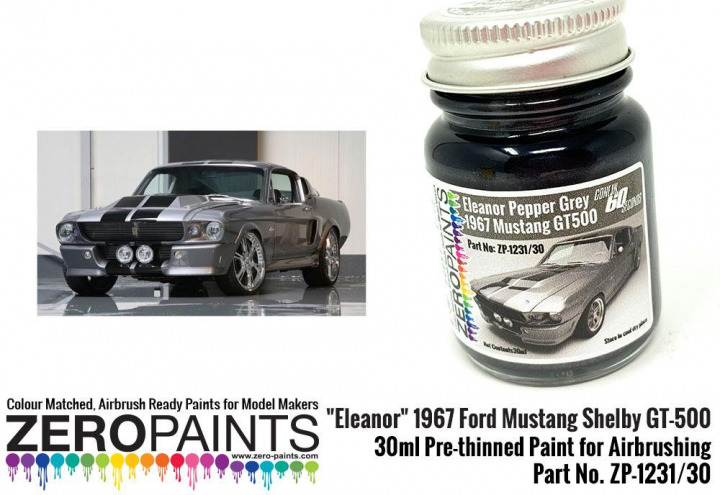 Boxart "Eleanor" 1967 Ford Mustang Shelby GT-500 ZP-1231/30 Zero Paints