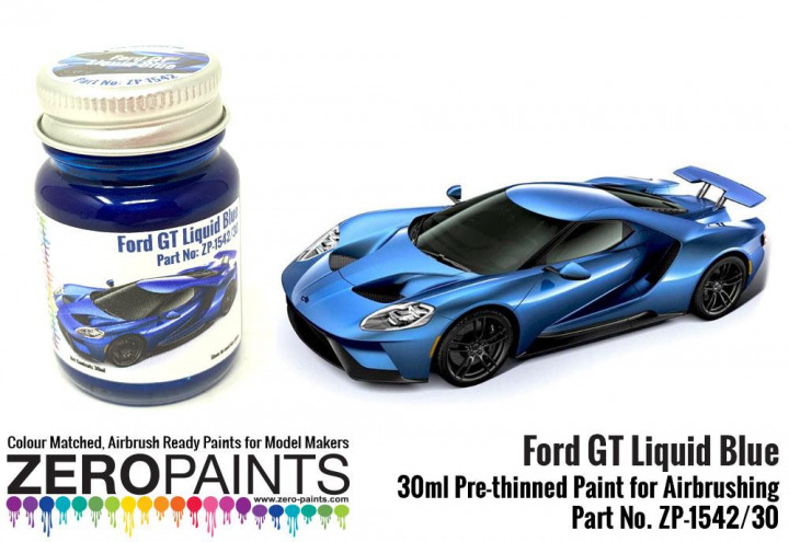 Boxart Ford GT Liquid Blue ZP-1542/30 Zero Paints