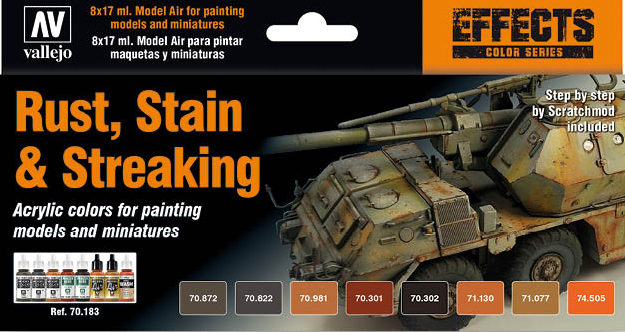Boxart Rust, Stain & Streaking 70.183 Vallejo Model Color