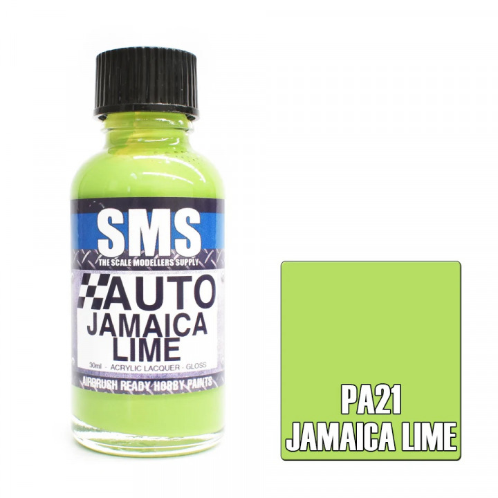 Boxart Auto Colour JAMAICA LIME PA21 SMS Boxart Auto Colour JAMAICA LIME PA21 SMS